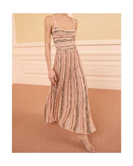 Ulla Johnson Pink Clio Knit Midi Skirt