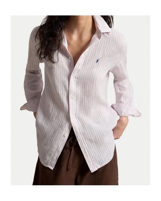 Polo Ralph Lauren Pink Striped Button-Up Shirt