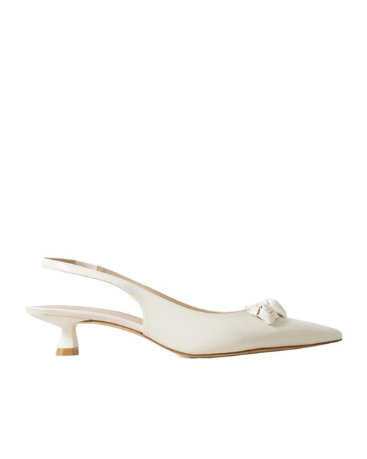 Stuart Weitzman White Rosie High Heel Sandals