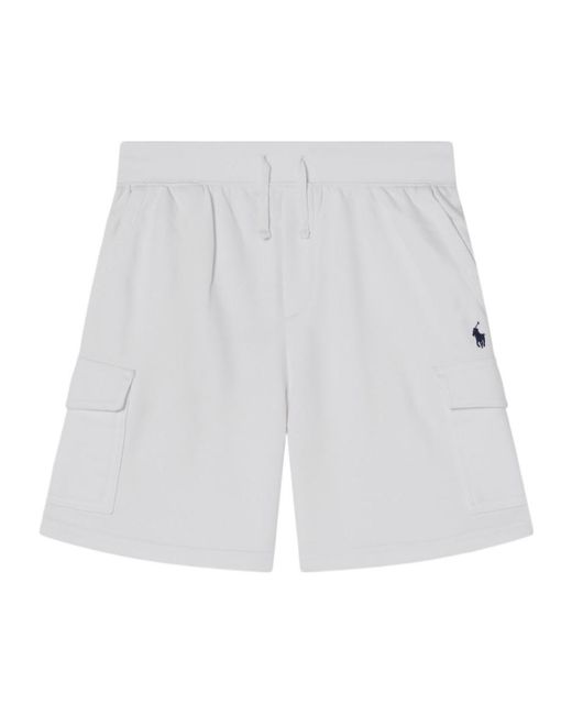 Polo Ralph Lauren White Drawstring Shorts