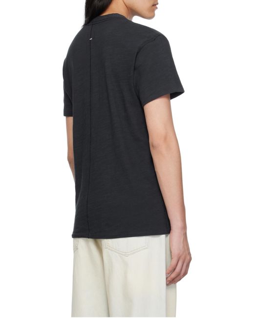 Rag & Bone Blue Item O-Neck Short-Sleeved T-Shirt for men
