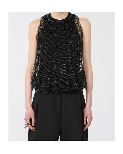 Sportmax Black Nodo Tank Top
