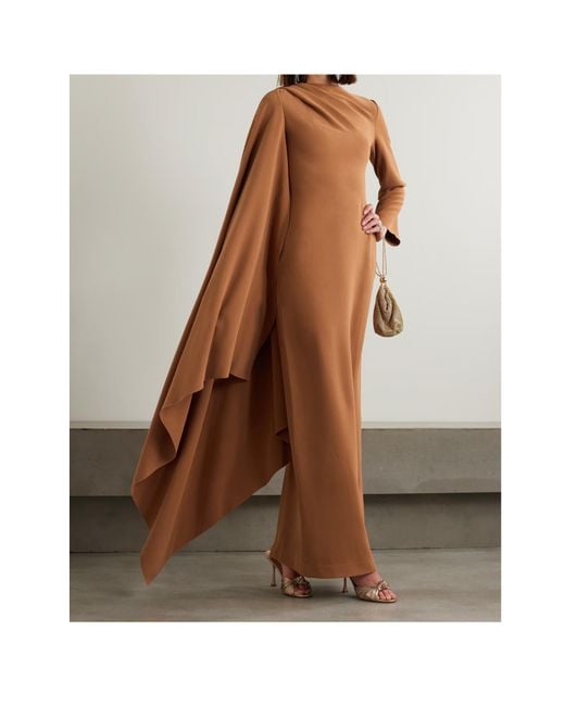 Solace London Brown Asymmetrical Dress