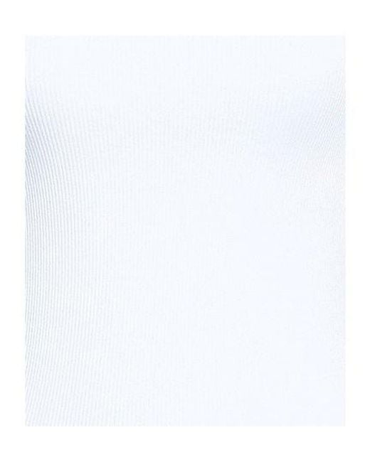 Rag & Bone White Solid Crew Neck Sleeveless Tank Top