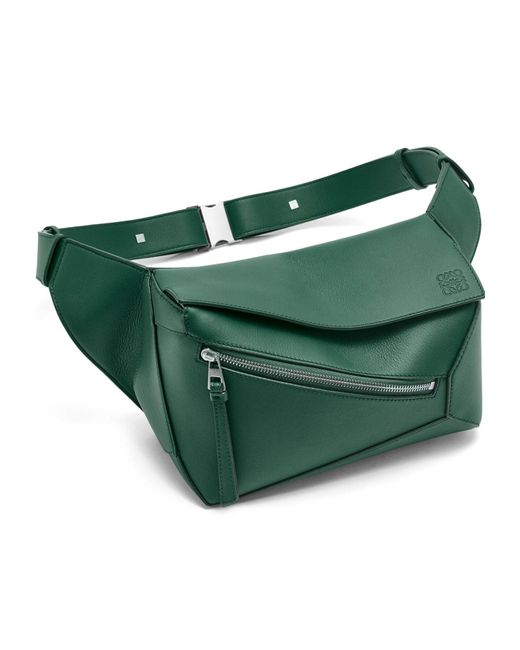 Loewe Green Small Puzzle Bumbag for men