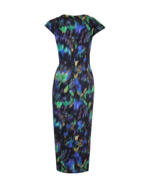 Isabel Marant Blue Étoile Nadela Cap-Sleeved Dress