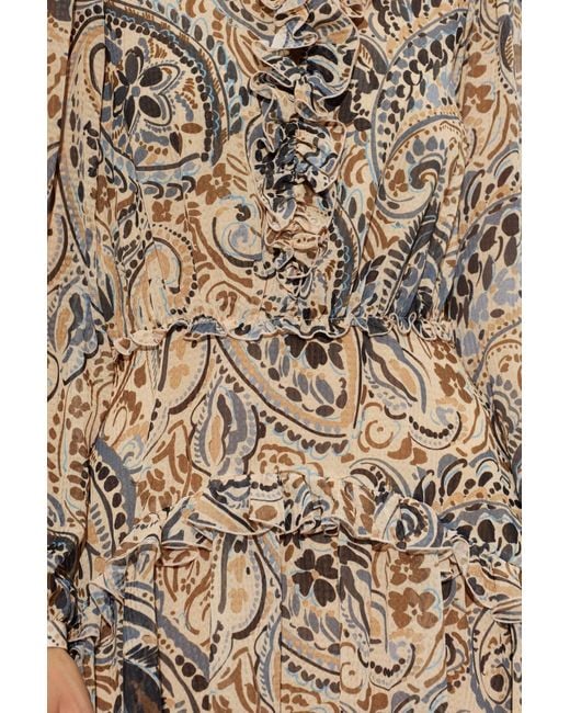 Etro Natural Long-Sleeved Dress