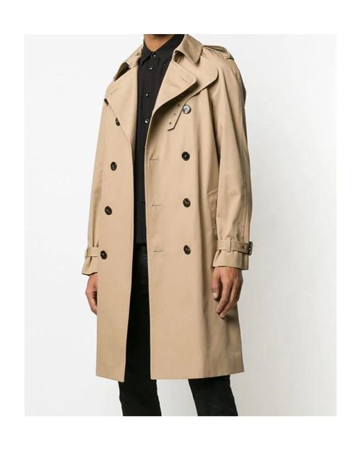 Saint Laurent Natural Belted Trench Coat for men