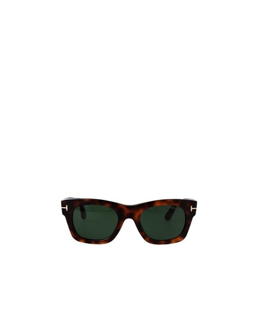 Tom Ford Black Eyewear Square Frame Sunglasses