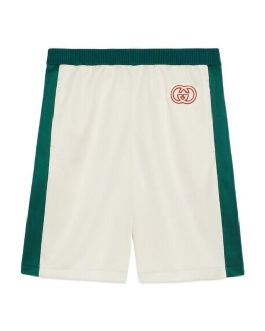 Gucci Green Logo Shorts for men