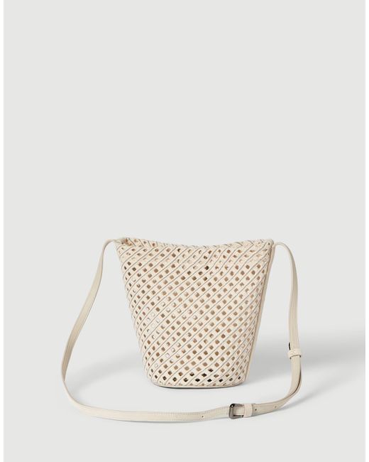 Brunello Cucinelli White Duo Pouch Bag