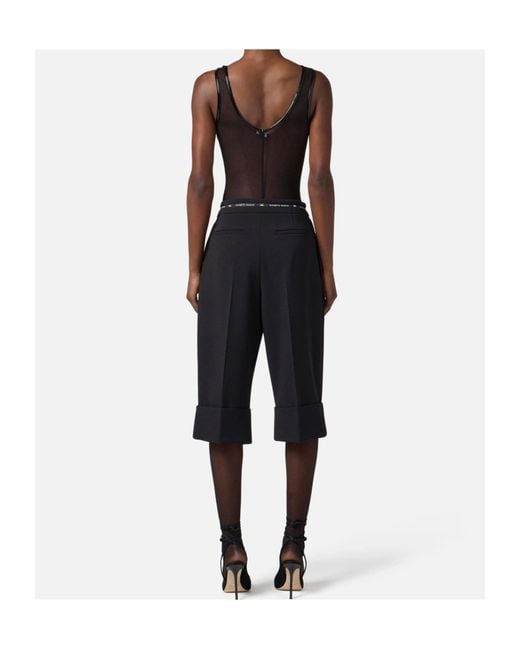 Elisabetta Franchi Gray Sleeveless Bodysuit