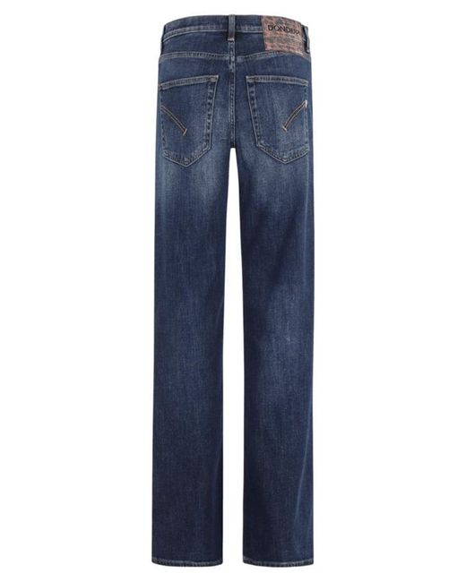 Dondup Blue Jacklyn Buttoned Jeans