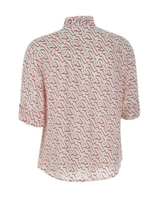 Liu Jo Pink Crêpe De Chine Shirt