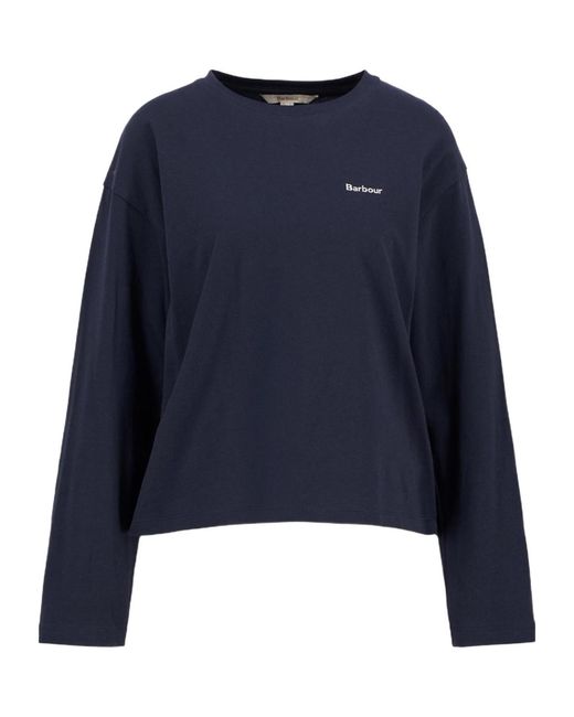 Barbour Blue Lavensdale Long-Sleeved T-Shirt