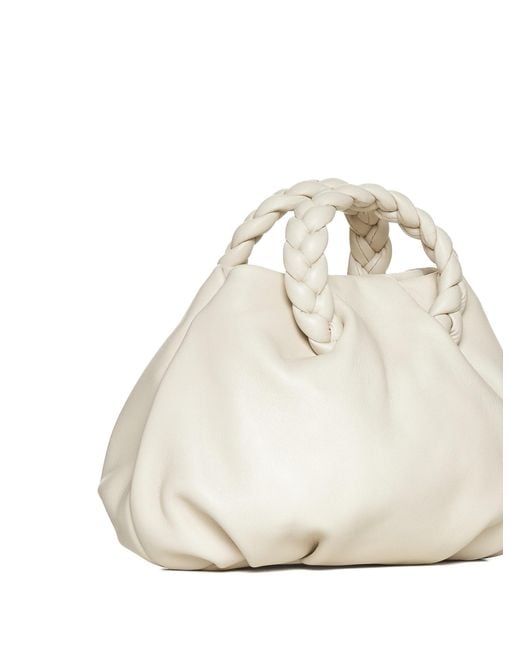 Hereu White Bombon Braid Detailed Small Crossbody Bag