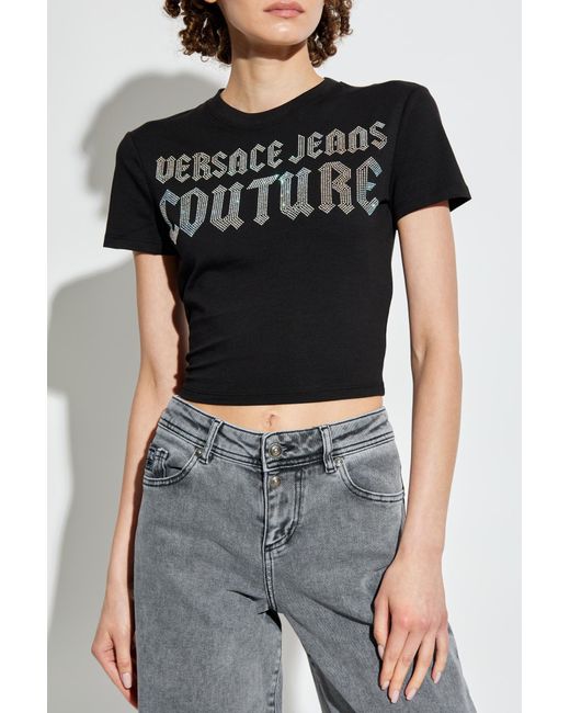Versace Jeans Black Short-Sleeved T-Shirt