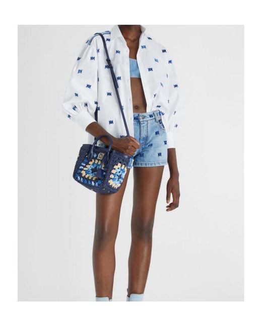 Ermanno Scervino White Flocked Motif Shirt