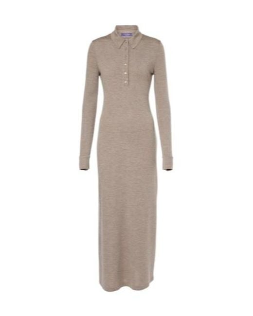 Ralph Lauren Natural Knitted Polo Dress