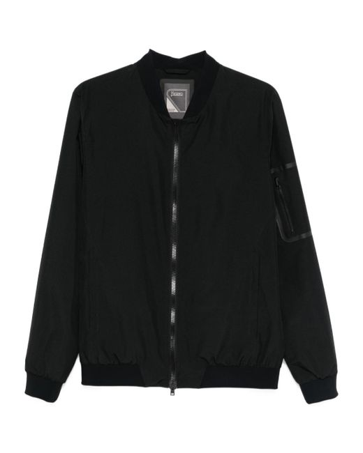 Herno Black Lightweight Bomber Jacket for men