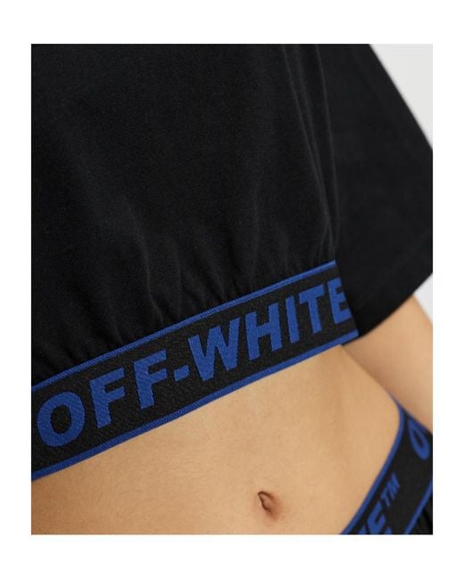 Off-White c/o Virgil Abloh Black Cropped T-Shirt