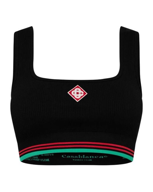 Casablanca Black Logo Seamless Vest