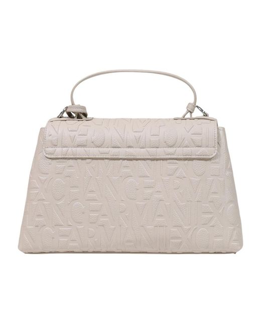 ARMANI EXCHANGE Natural Flap Shoulder Bag