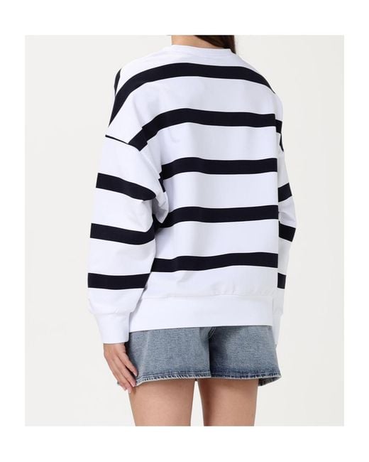 EA7 White Crew-Neck Sweatshirt