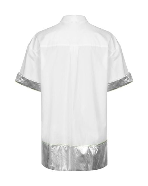 Iceberg White A Short Sleeved Shirt