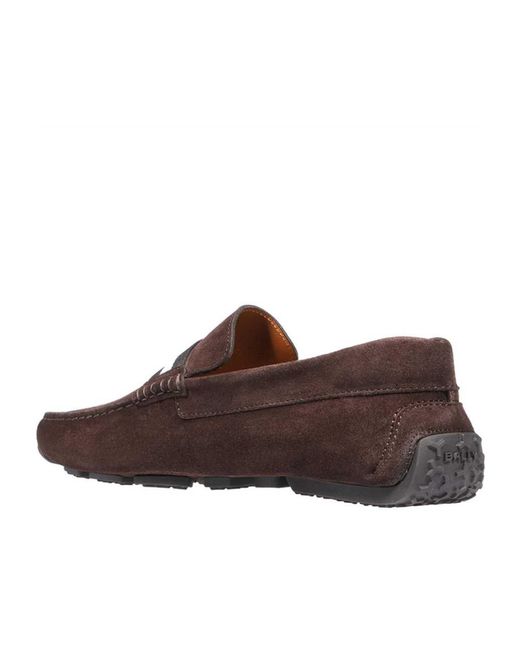 Bally Brown Logo Love Shoes for men
