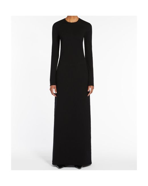Max Mara Black Slim-Fit Stretch Yarn Dress