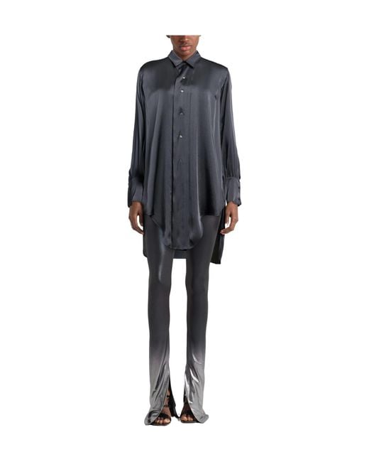 Maison Margiela Blue Solid Colour Shirts
