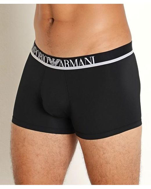 Emporio Armani Blue Elastic Waist Panties for men