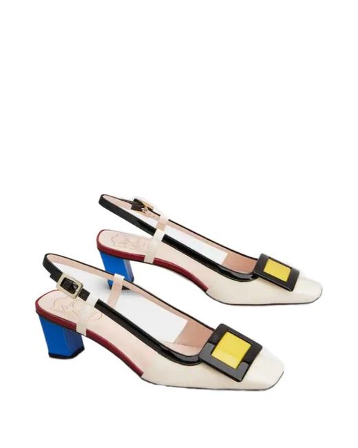 Roger Vivier Multicolor Escarpins Slingback Belle Vivier En Cuir Verni