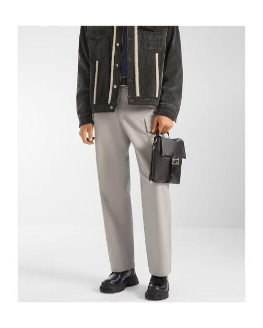 Fendi Black Combat Boots With Zip Closure for men