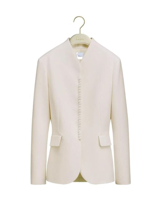 Dior White Wool Blazer
