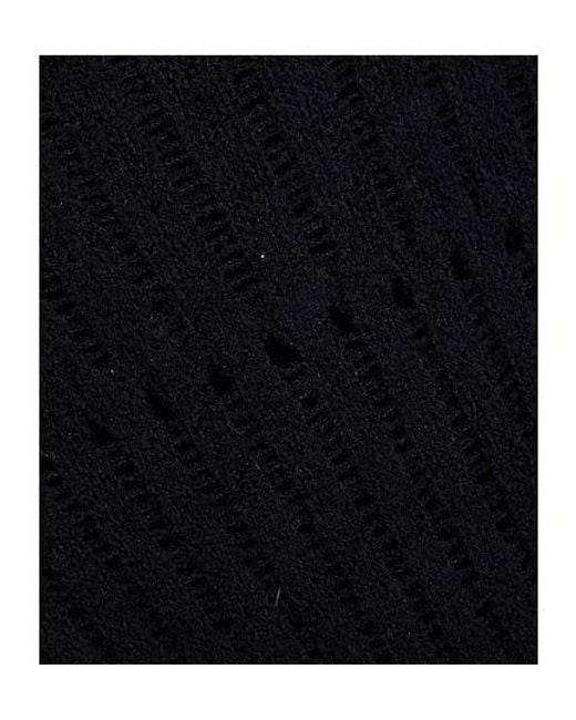 Rick Owens Black Lightweight Long-Sleeve Knit Top