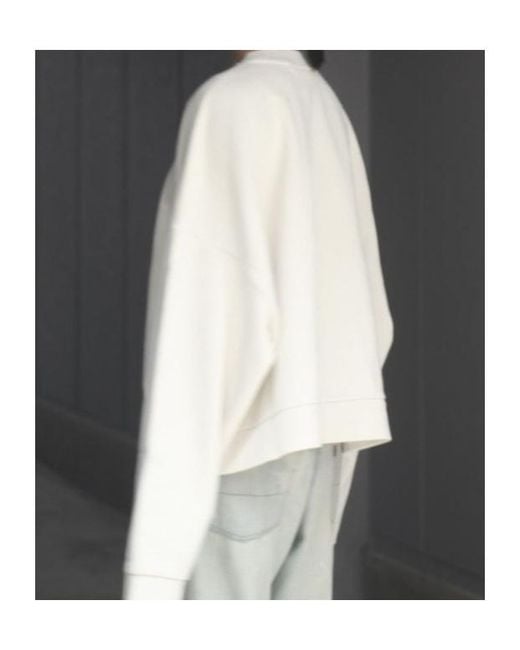 Entire studios White Long-Sleeved Sweater for men