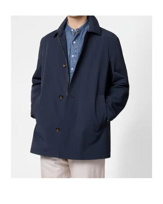 Tod's Blue Long-Sleeved Coat for men