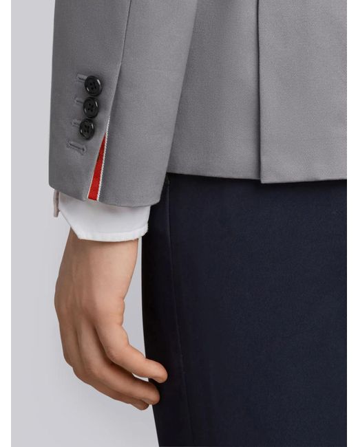 Thom Browne Gray 4-Bar Stripe Single-Breasted Blazer for men