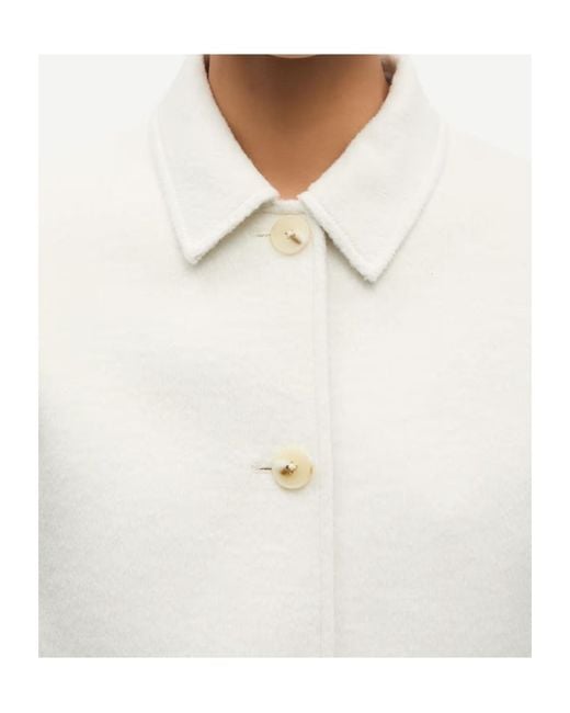 Samsøe & Samsøe White Saholly Collared Jacket
