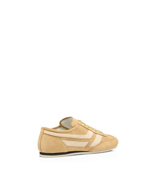 Tom Ford Natural Suede Low-Top Sneakers for men