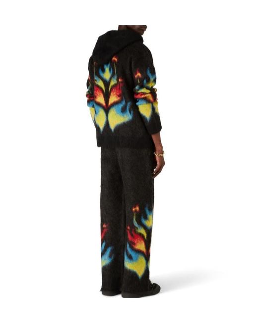 Casablanca Multicolor Flame-Pattern Hooded Jacket for men