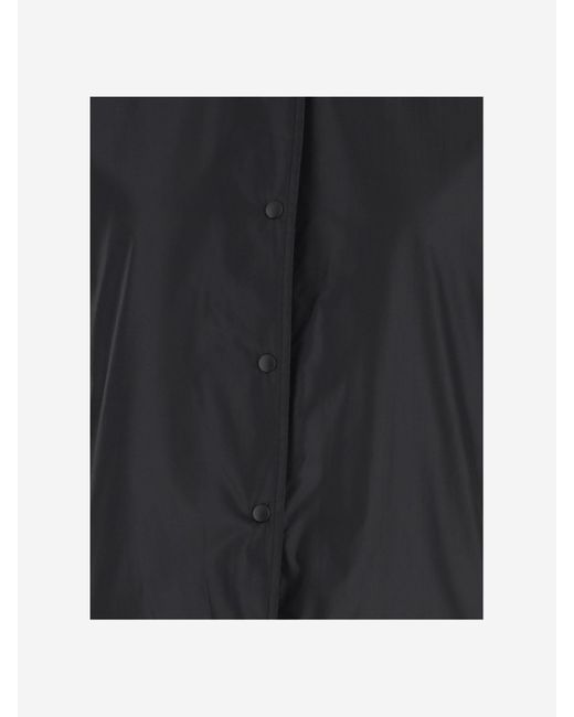 Aspesi Black Lapel Snap Button Vest