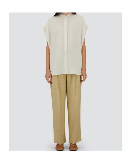 Herno White Flap-Sleeve Shirt