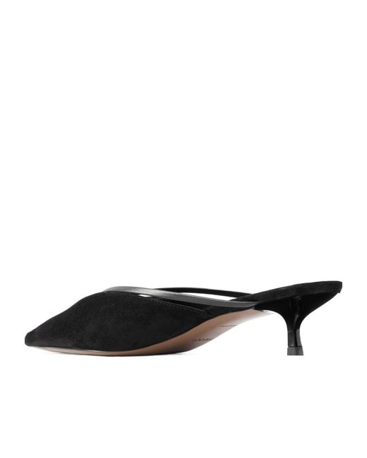 Neous Black Bosona Pointed Toe Mules