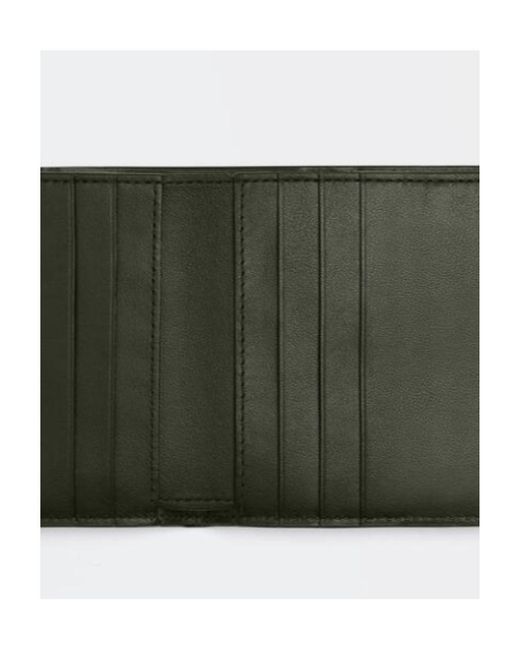 Bottega Veneta Green Cassette Slim Bi-Fold Wallet for men