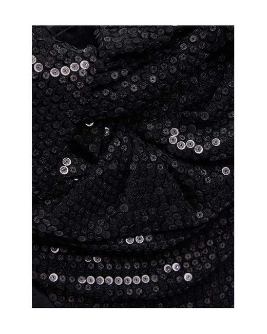 Vivienne Westwood Black Sequin-Embellished Mesh Corset Top