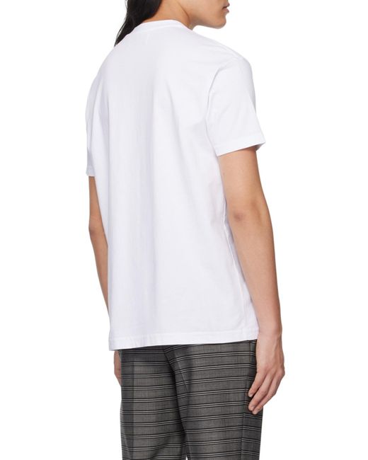 Vivienne Westwood Natural Logo Embroidered Crewneck T-Shirt for men