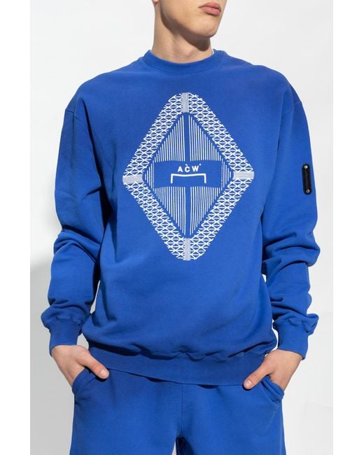 A_COLD_WALL* Blue A-Cold-Wall* Crew Neck Sweater for men